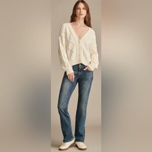 Lucky Brand Sweet Crop Blue Straight Leg Jeans Sz 6/28